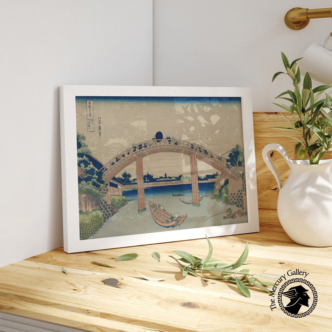 Hokusai Art Print Under Mannen Bridge At Fukagawa Japan Wall Art Hokusai Wall Art Japanese Art Print Japanese Decor - Image 5
