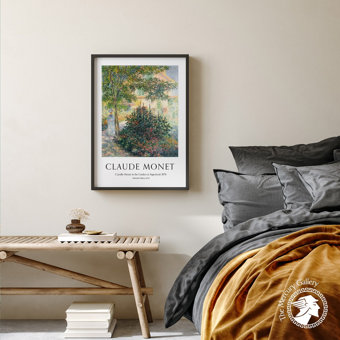Claude Monet Camille In The Garden At Argenteuil Summer Scene Poster - Image 5