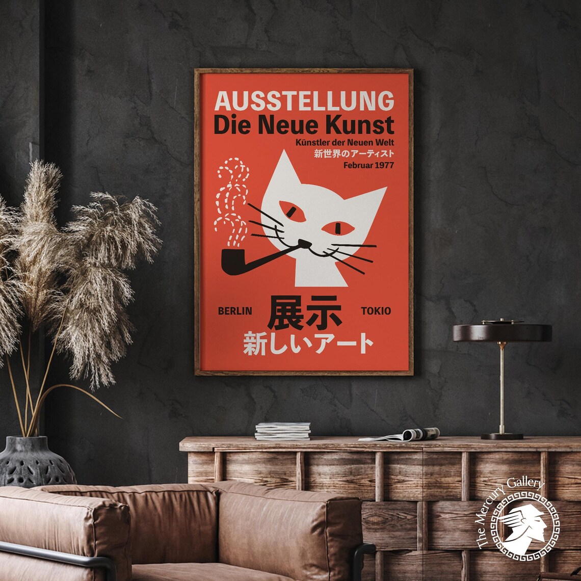 Cat Poster Berlin Tokio Exhibition Poster - Image 3