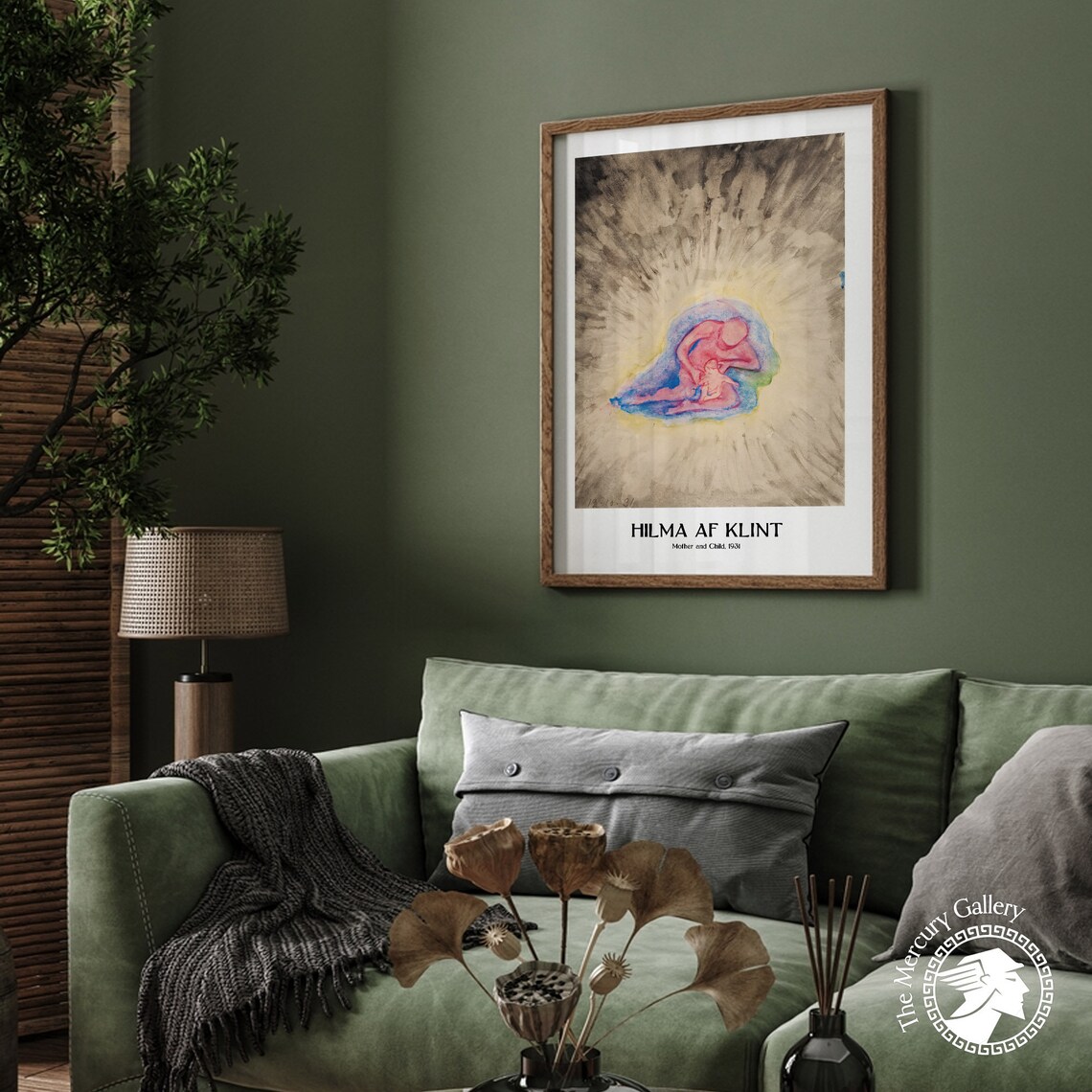 Hilma Af Klint Mother And Child 1931 Tender Spiritual Glow Art Print - Image 3
