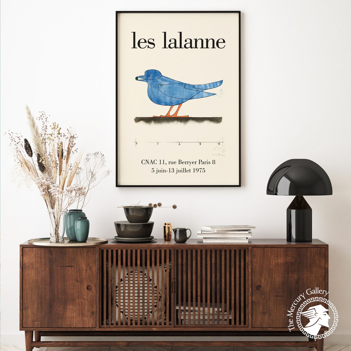 Lalanne Bird Exhibition Poster, Mid-Century Modern - Image 6