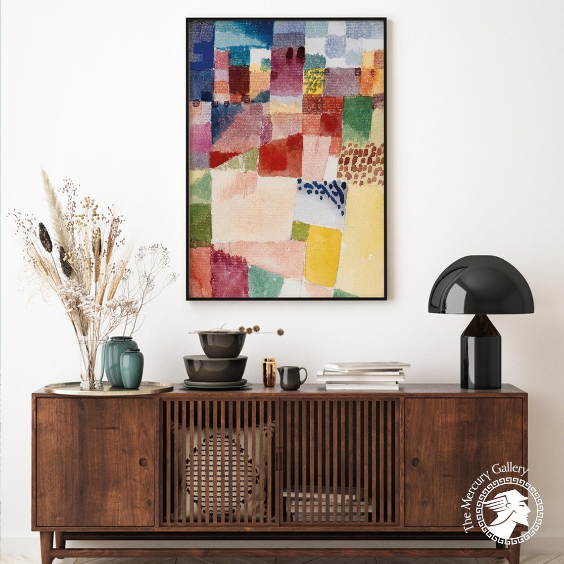 Paul Klee Colorful Abstract Grid Squares Pastel Mosaic Art Print - Image 2