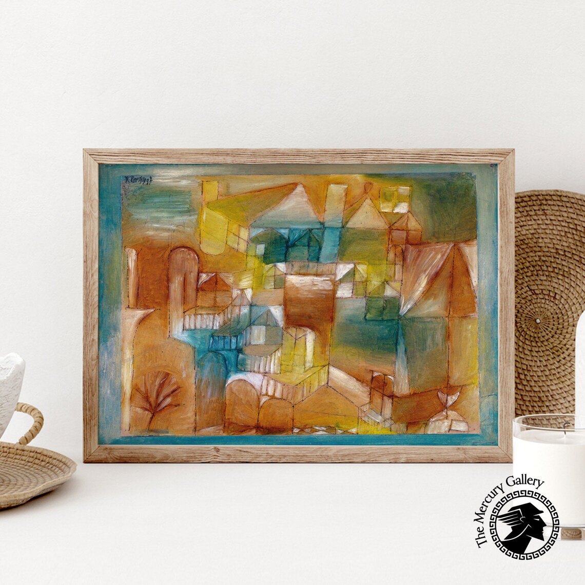 Paul Klee Assade Brown Green 1919 Art Print