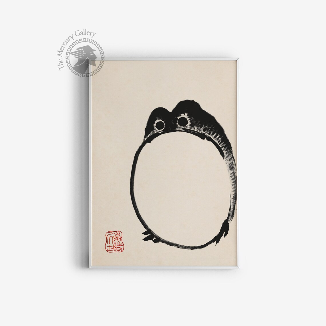 Matsumoto Hoji Vintage Frog Woodblock Art Print - Image 3