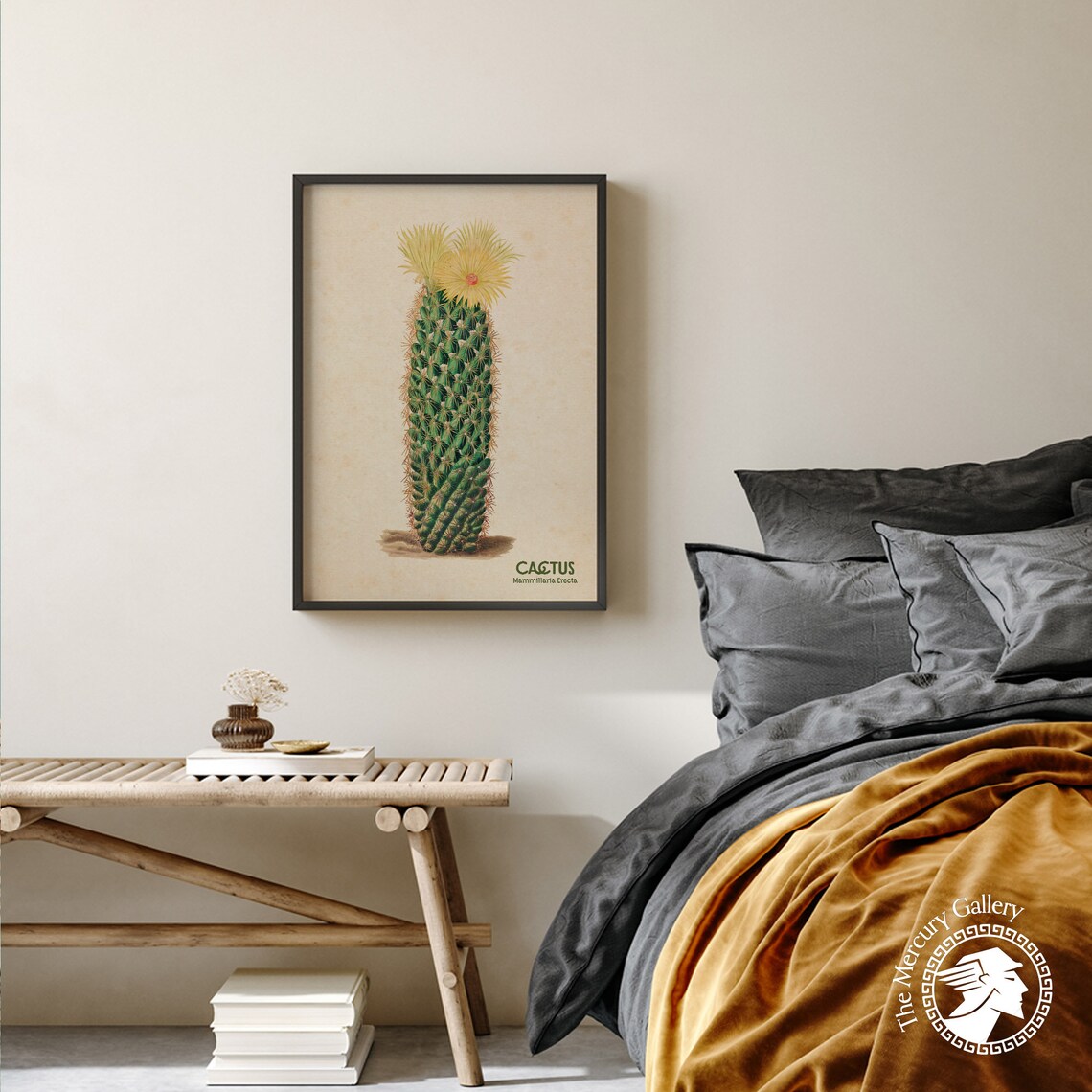 Vintage Cactus Print, Arizona Botanical Art - Image 2