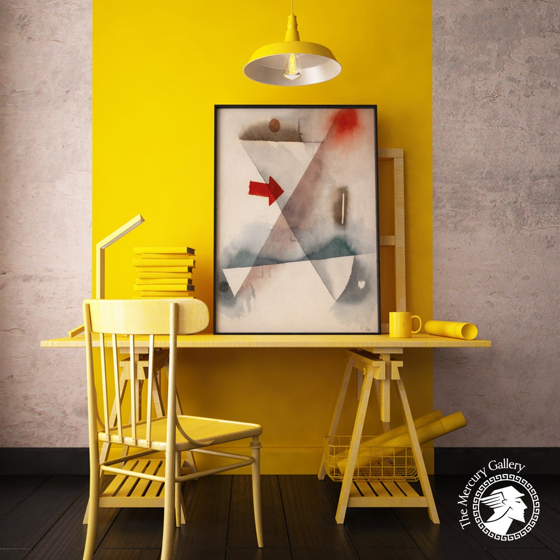 Paul Klee Chimes 1928 Abstract Watercolor Geometric Fine Art Print - Image 3