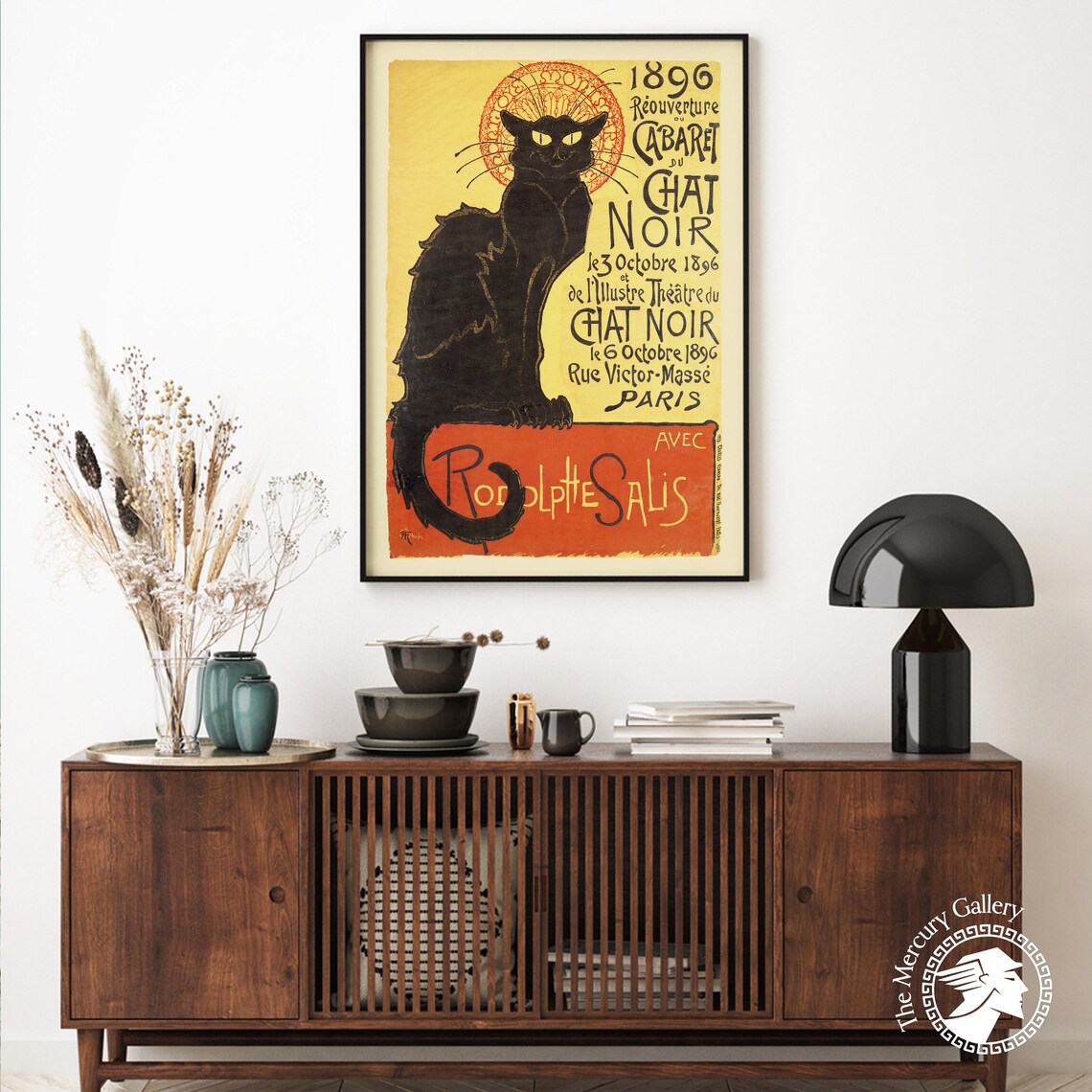 Le Chat Noir Vintage French Black Cat Art Print - Image 6