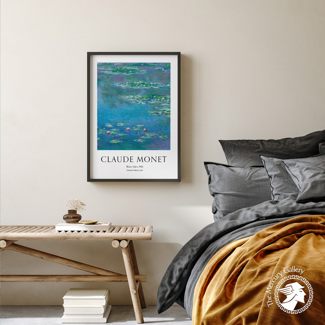 Claude Monet Water Lilies Pond Peaceful Impressionist Floral Poster - Image 2