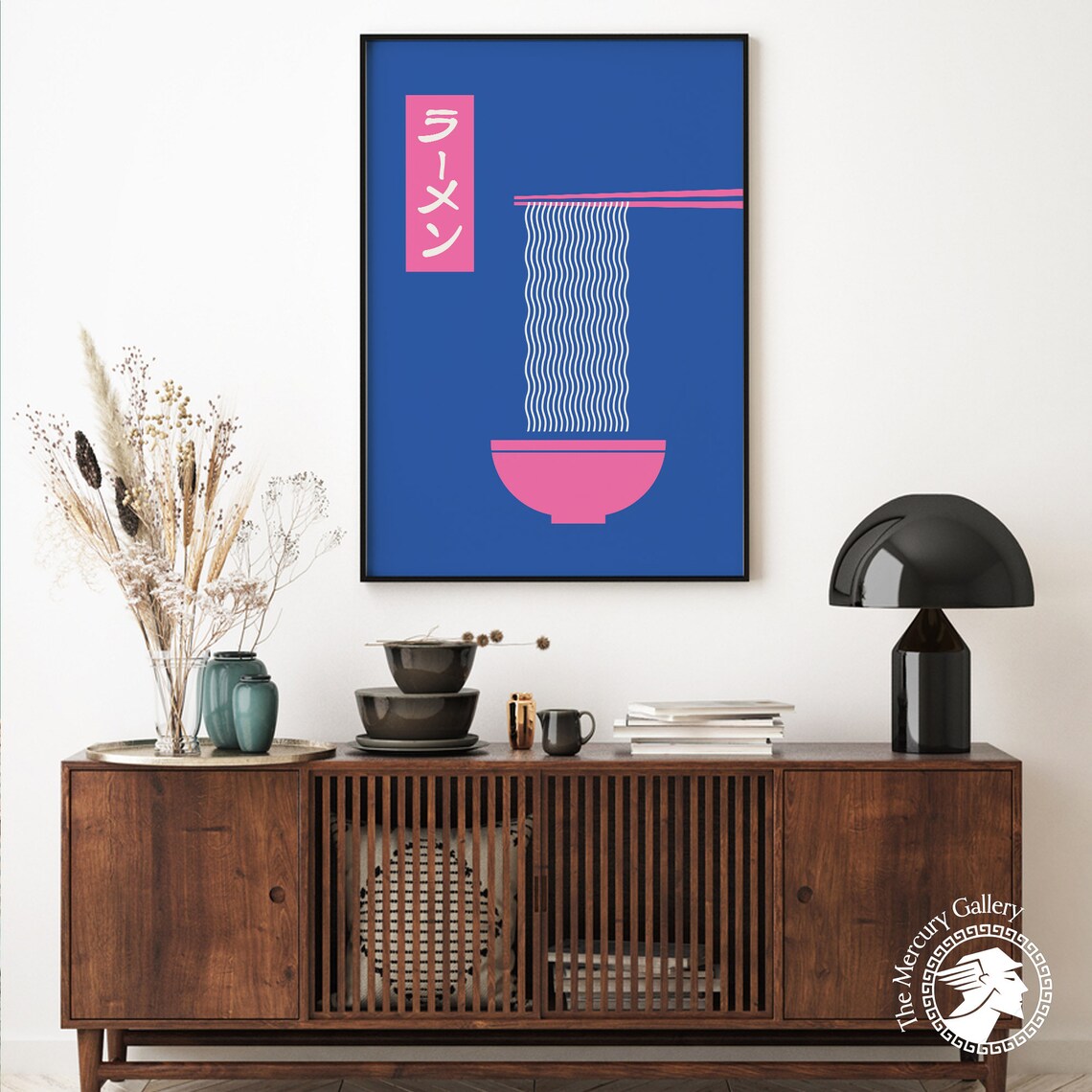 Ramen Noodle Print, Japanese Kitchen Poster - Image 6