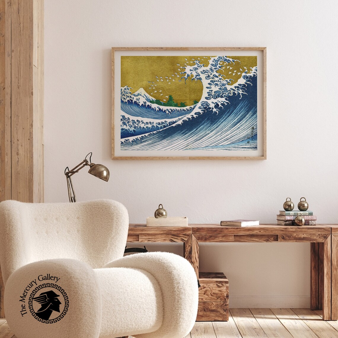 Katsushika Hokusai Vintage Big Wave Poster Print - Image 3