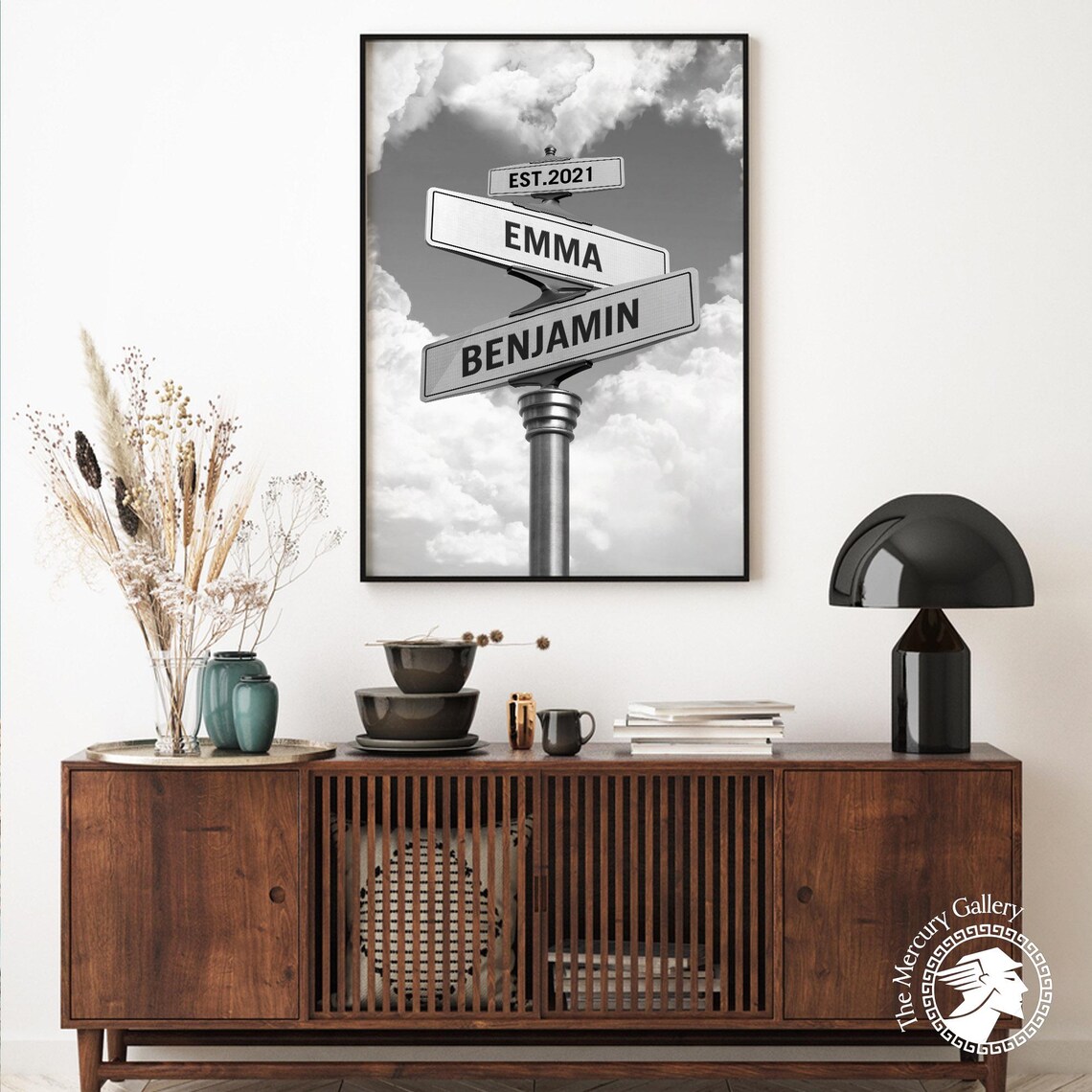 Engagement Street Sign Poster, Wedding Gift Art Print - Image 5