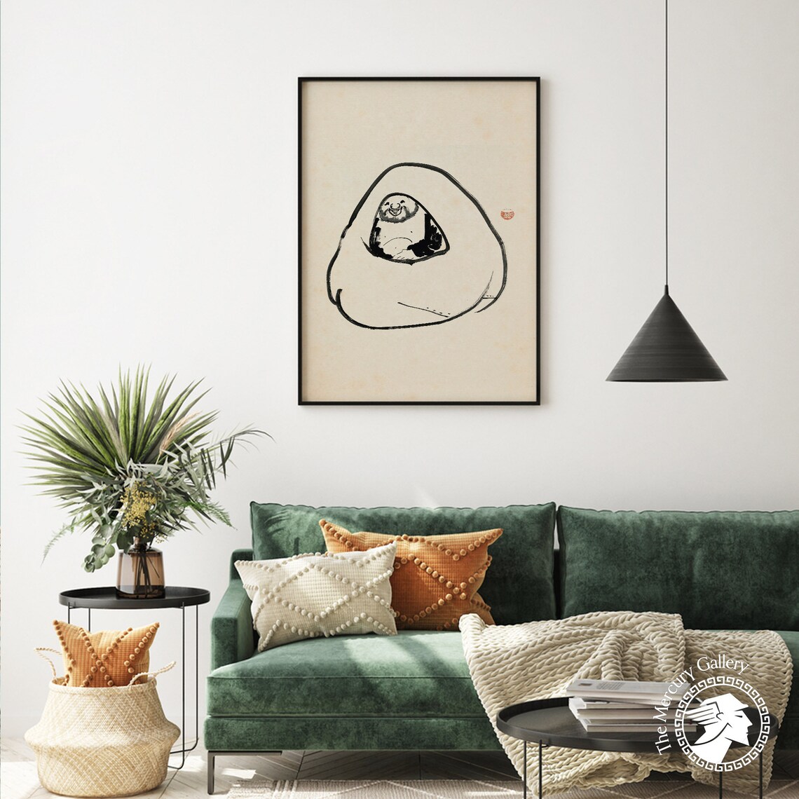 Laughing Hotei, Japanese Decor Art Print - Image 4