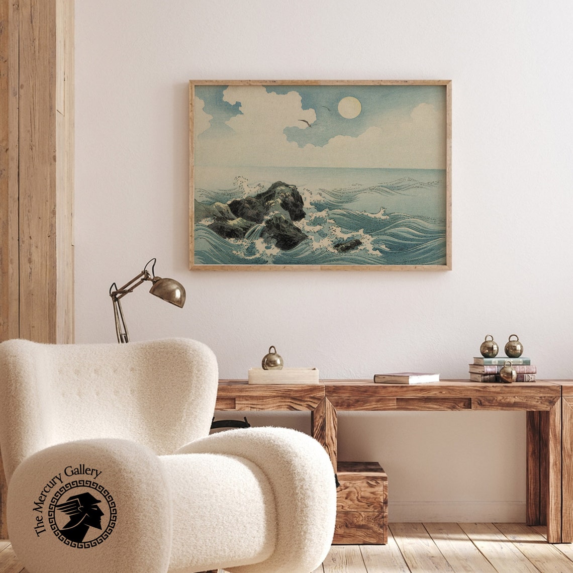 Waves At Kojima Island, Japan Art Print - Image 3