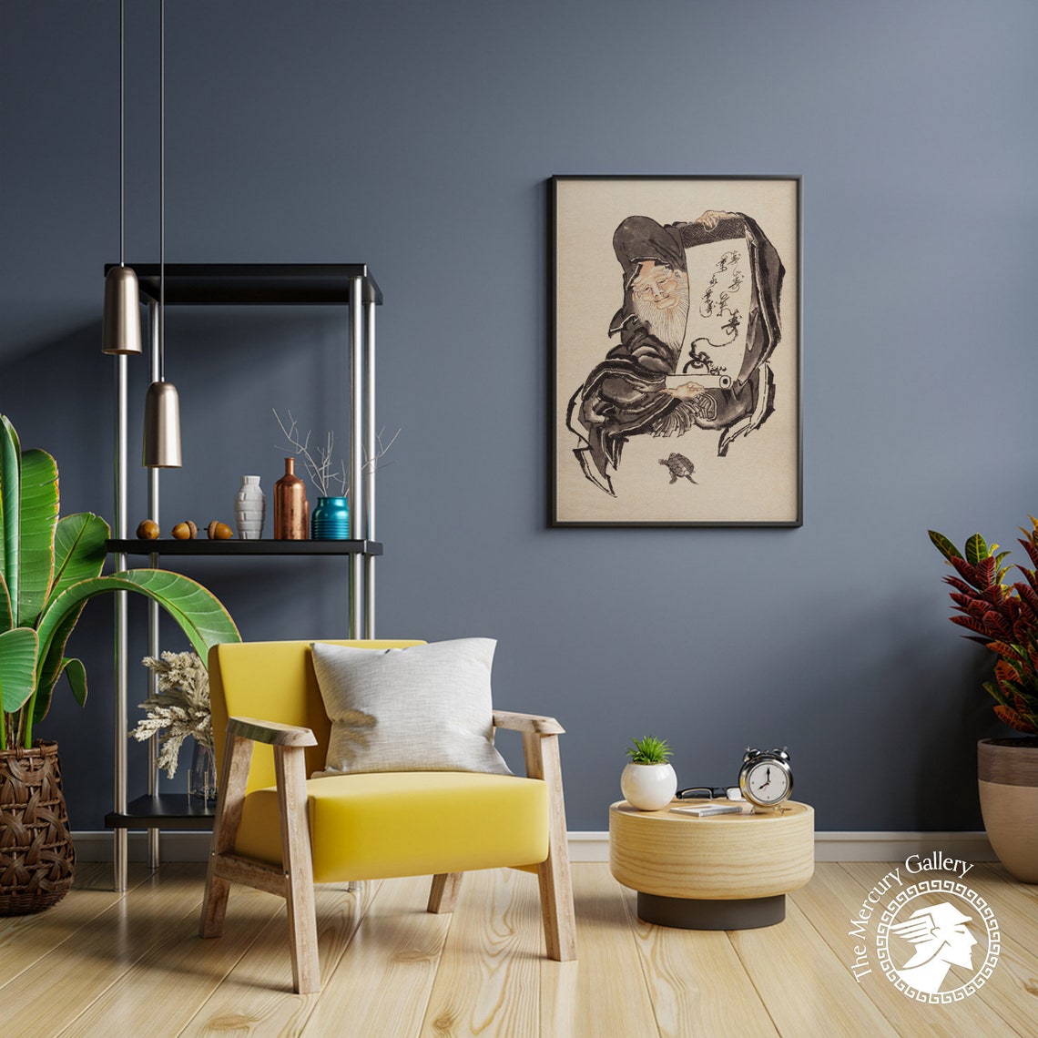 Hokusai Art Print Japanese Man From Album Of Sketches Japan Wall Art Hokusai Wall Art Japanese Art Print Japanese Decor - Image 2