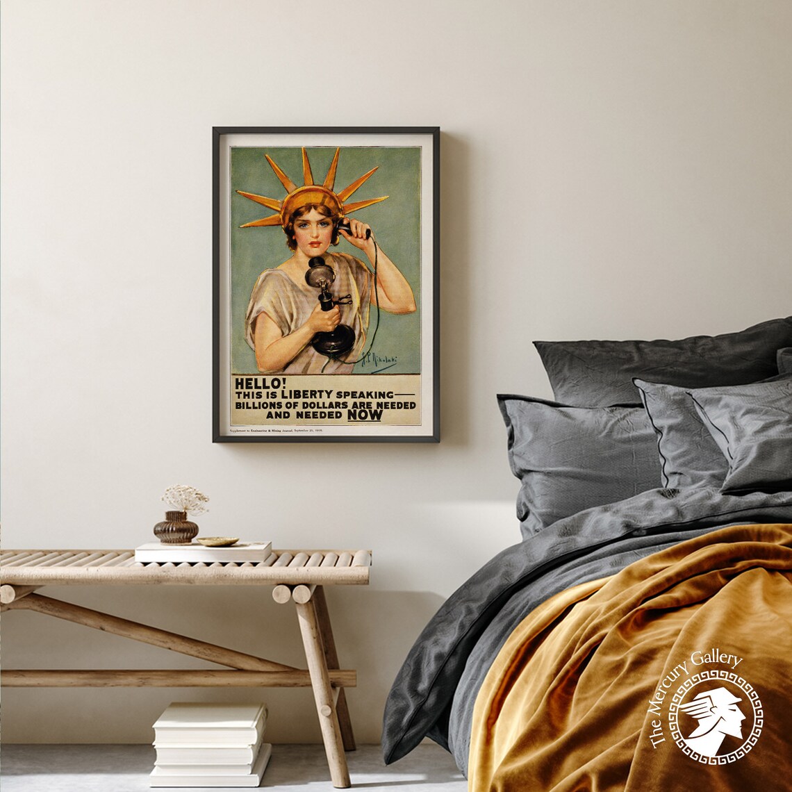 This Is Liberty Speaking, Vintage Retro Home Decor - Image 2