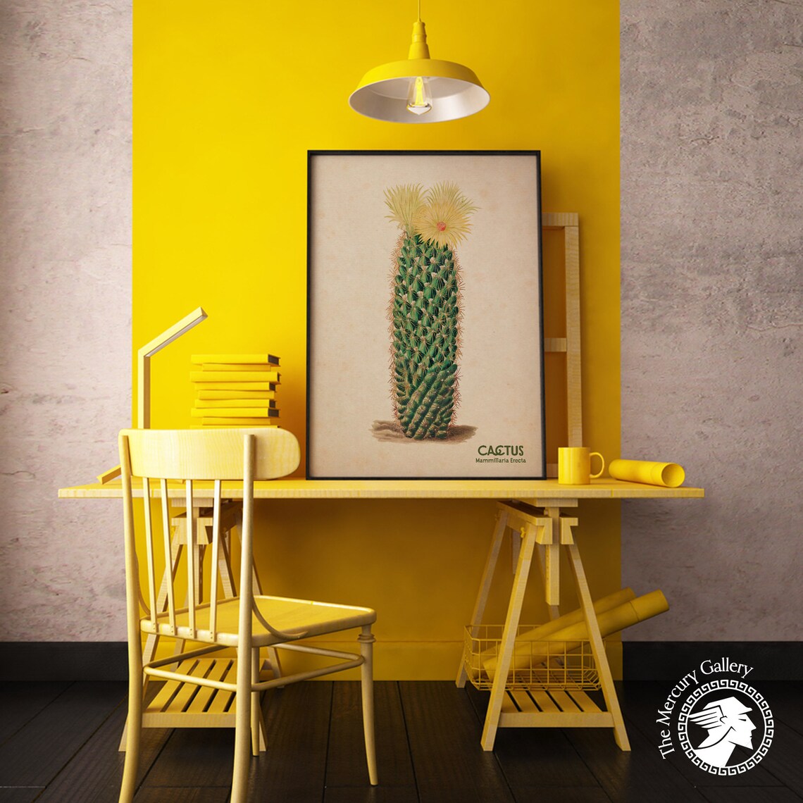 Vintage Cactus Print, Arizona Botanical Art - Image 4