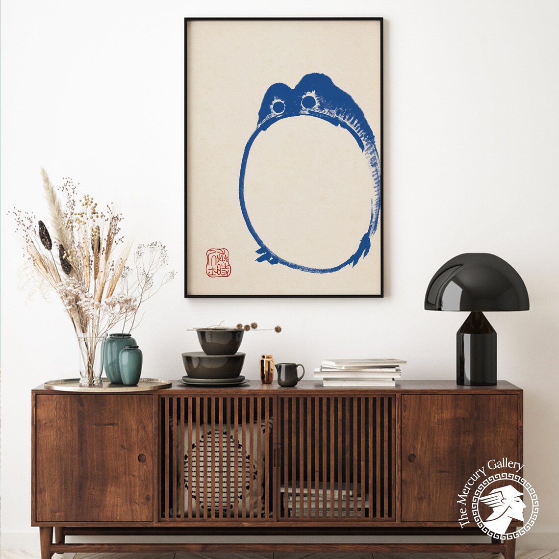 Blue Frog Matsumoto Hoji Vintage Art Print - Image 6