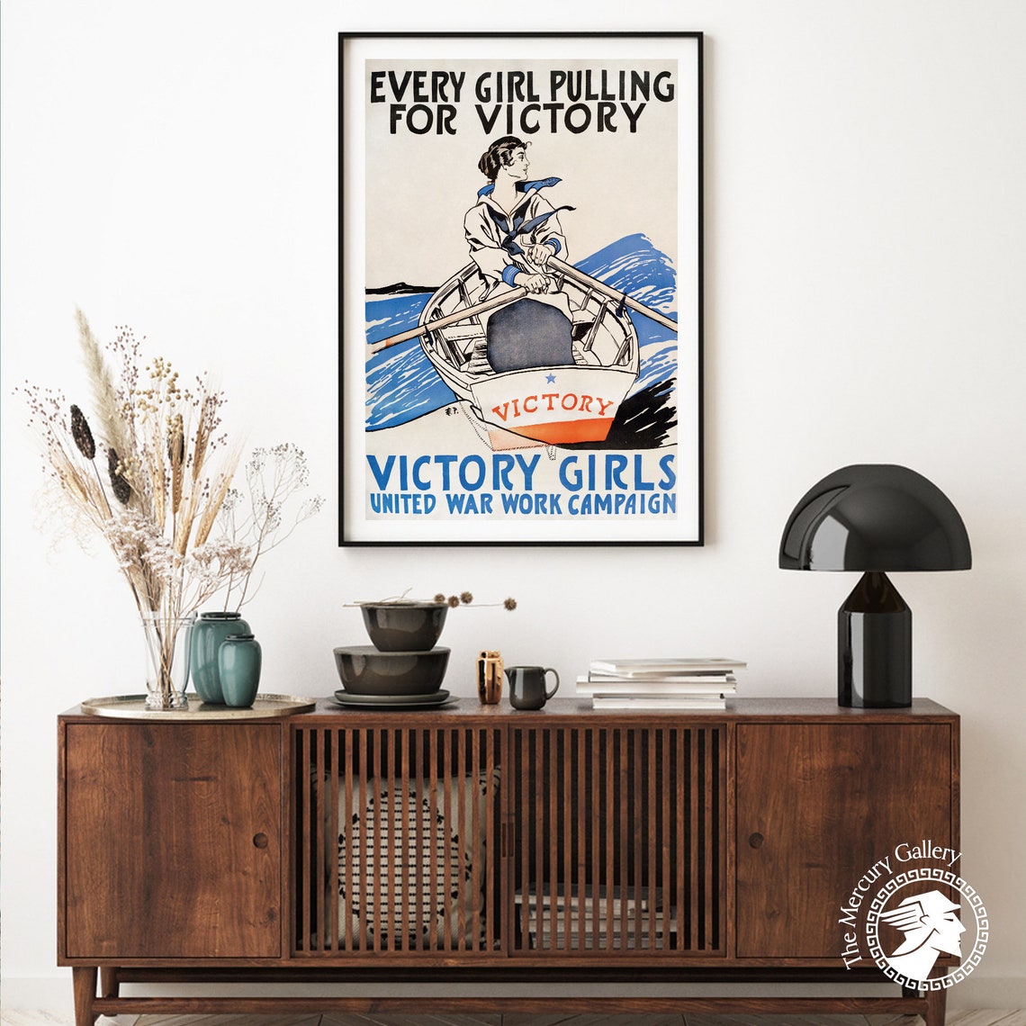 Vintage Poster Art Nouveau Vintage Poster Print By Edward Penfield Victory Girls United War York Campaign Poster Print - Image 6