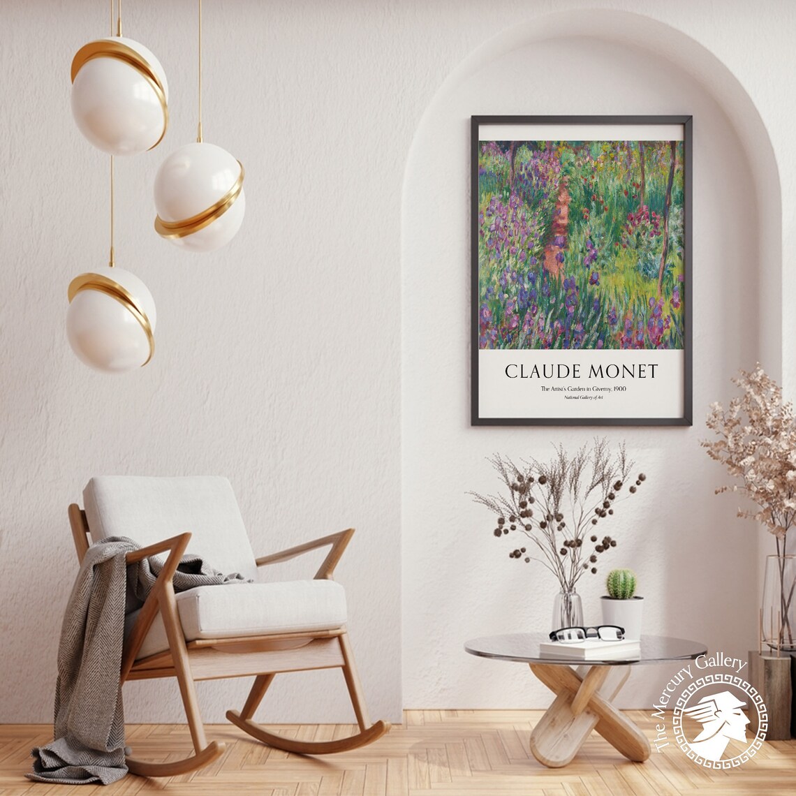 Claude Monet Artists Garden Giverny 1900 Purple Iris Path Poster - Image 6