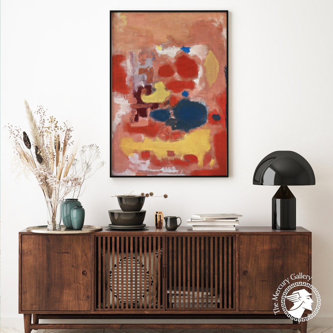 Mark Rothko Colorful Multiform Coral Red Blue Yellow Abstract Poster - Image 6