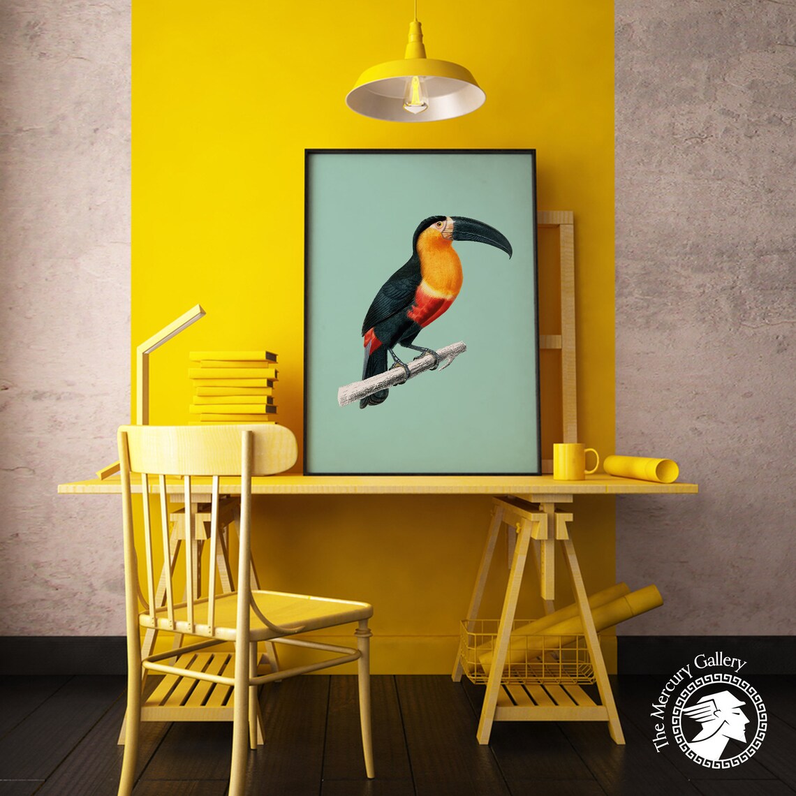 Vintage Toucan Art Print, Tropical Jungle Bird - Image 5