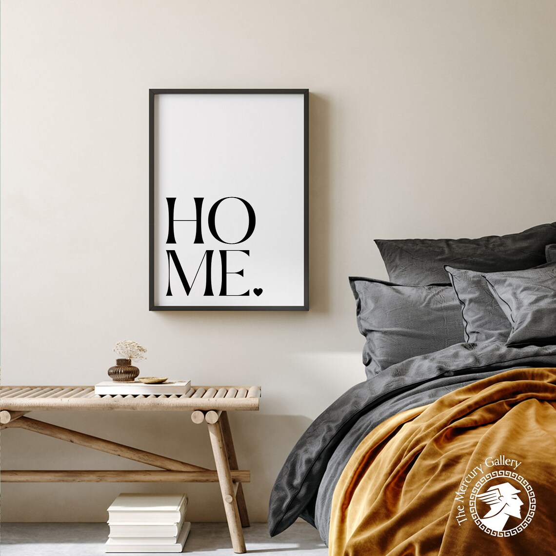 Home Typography Black White Minimalist Serif Quote Entryway Wall Art Poster - Image 2