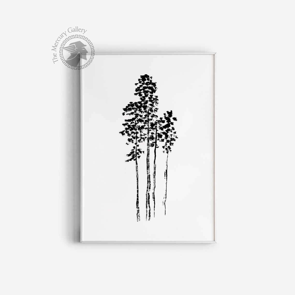 Hokusai Trees Vintage Japanese Woodblock Print - Image 3