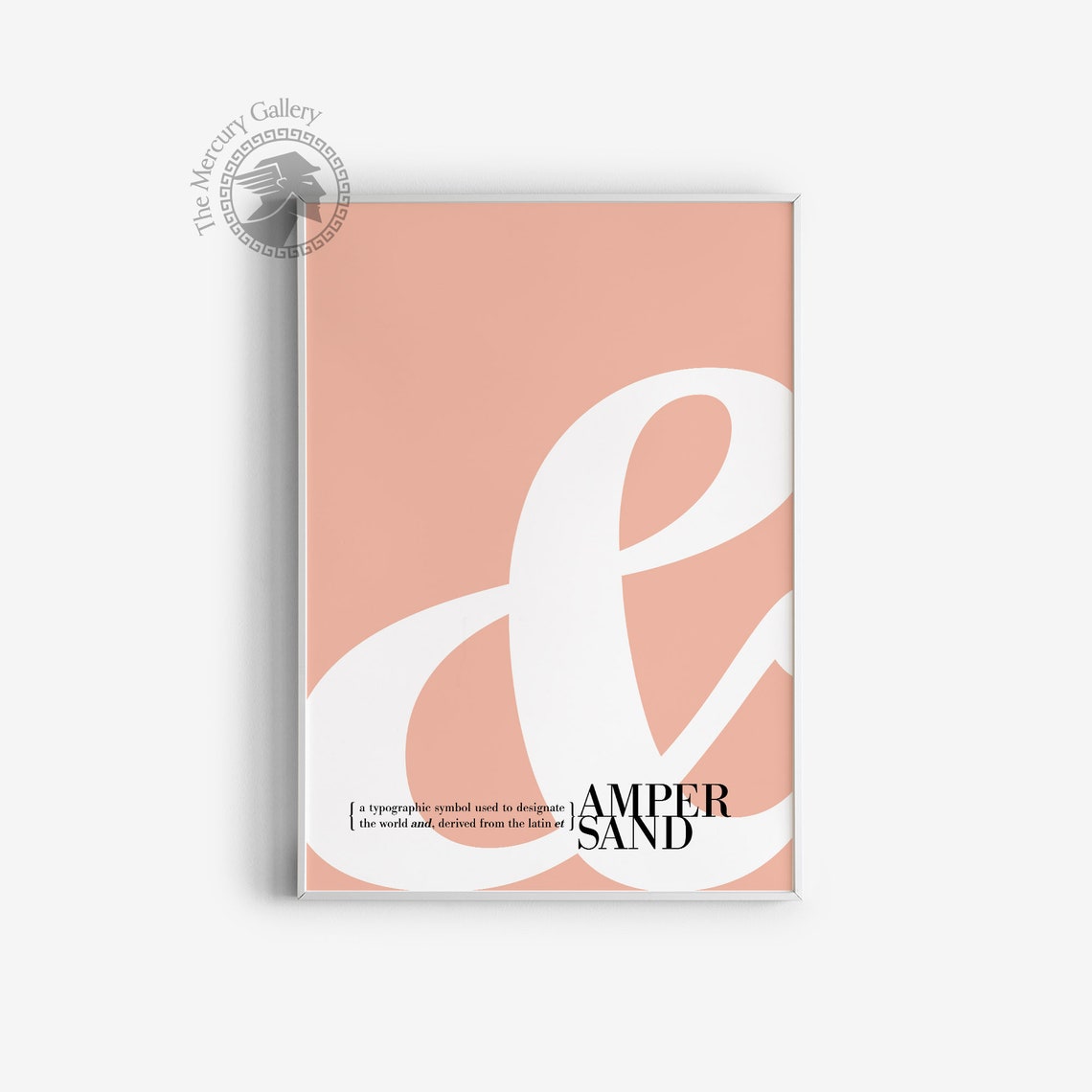 Ampersand Poster Print Custom Colours Ampersand Sign Typography Print Minimal Wall Decor Modern Wall Art Home Decor - Image 3