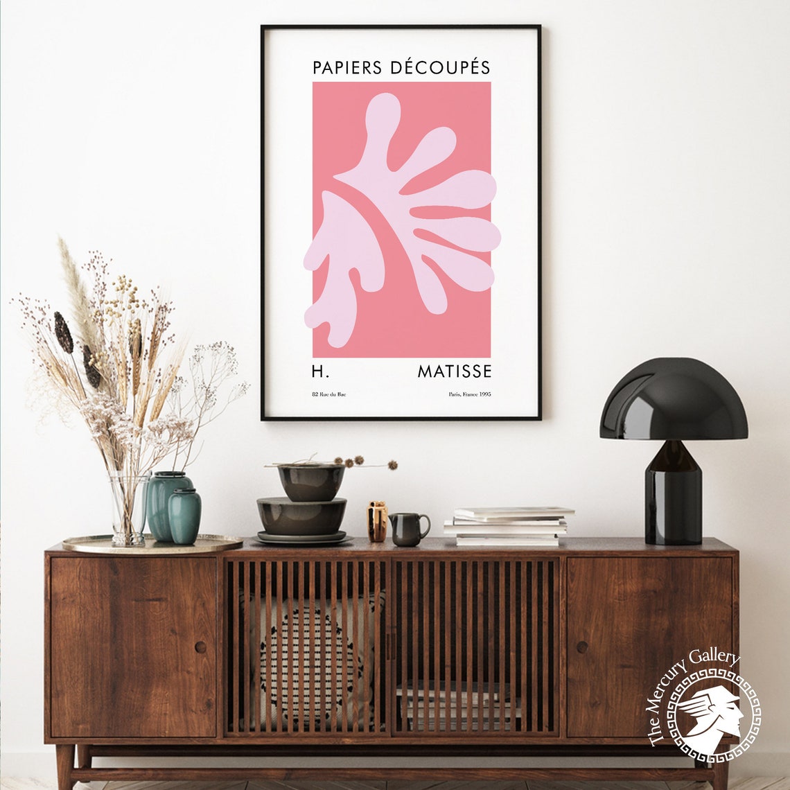 Matisse Pink Leaf Poster Matisse Exhibition Poster Above Bed Matisse Abstract Wall Decor - Image 6