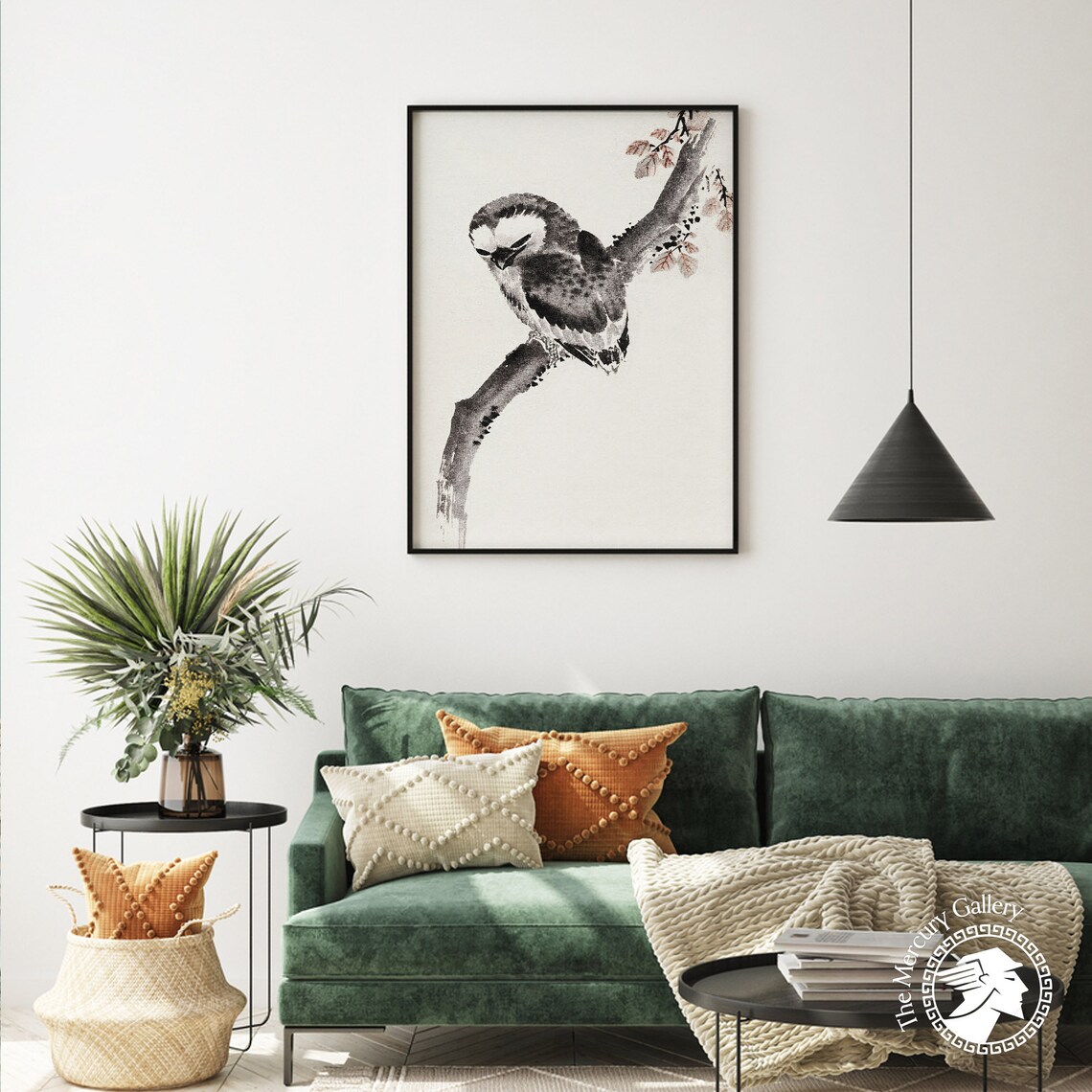 Japanese Owl Poster Print, Hokusai-Inspired Art - Image 4