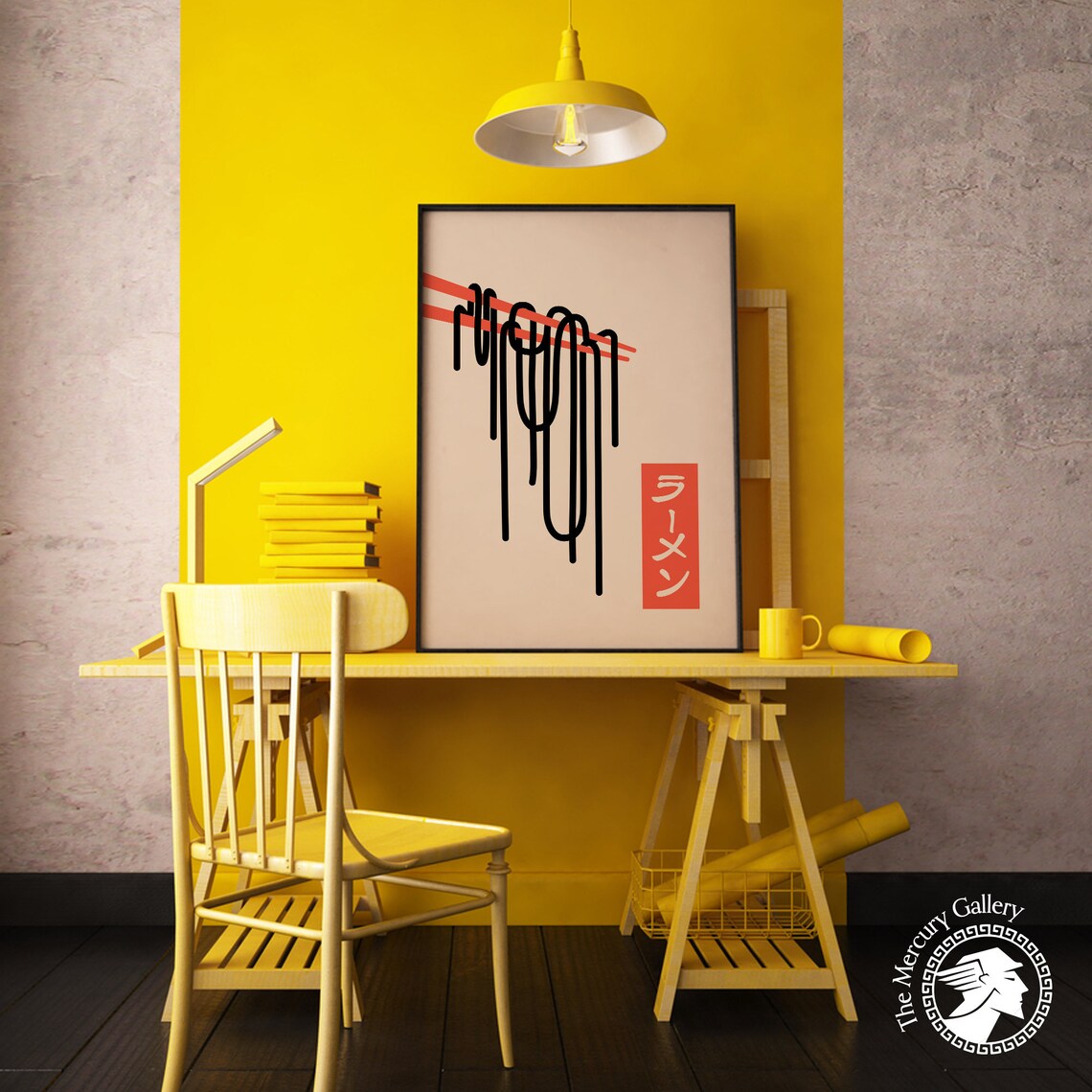 Japanese Ramen Noodle Vintage Travel Poster - Image 5