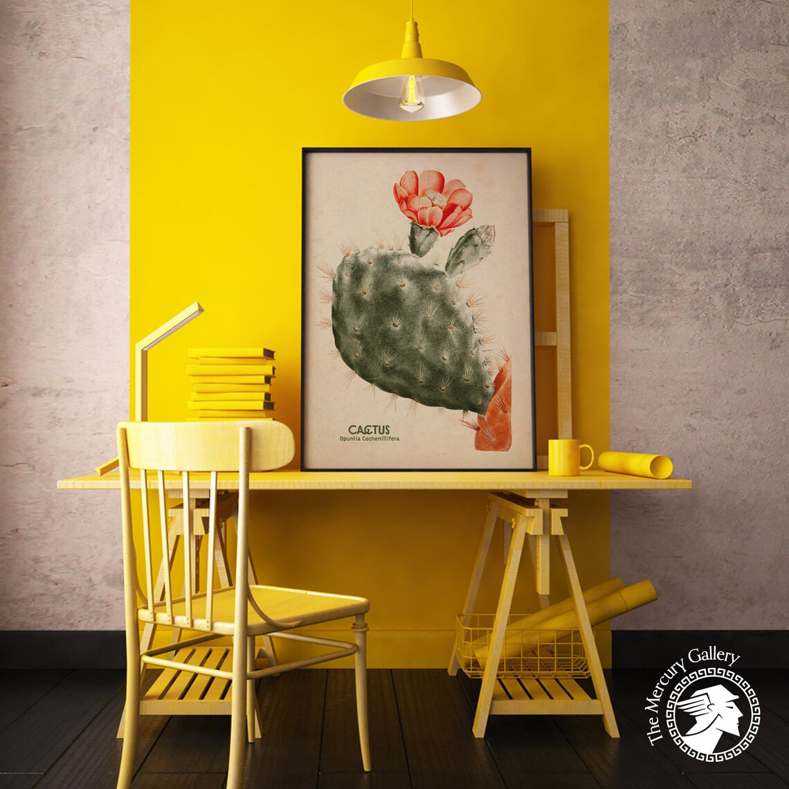 Vintage Cactus Botanical Art Print, Floral Decor - Image 5