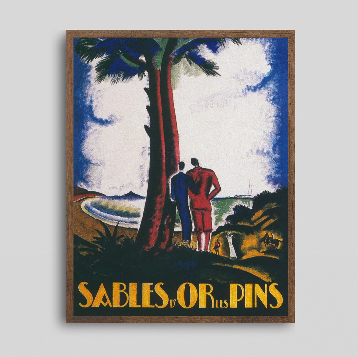 Sables d'Or les Pins Brittany France Vintage Coastal Travel Poster - Image 2