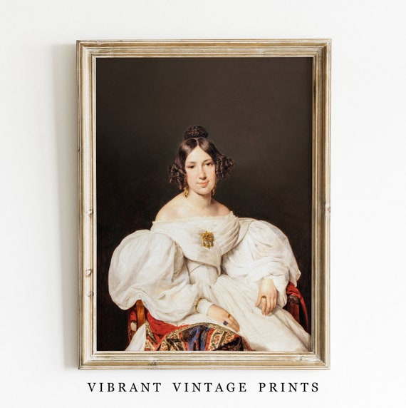 Woman Portrait Vintage Woman Art Vintage Wall Art Antique Wall Decor Victorian Fashion Print Wall Art 12