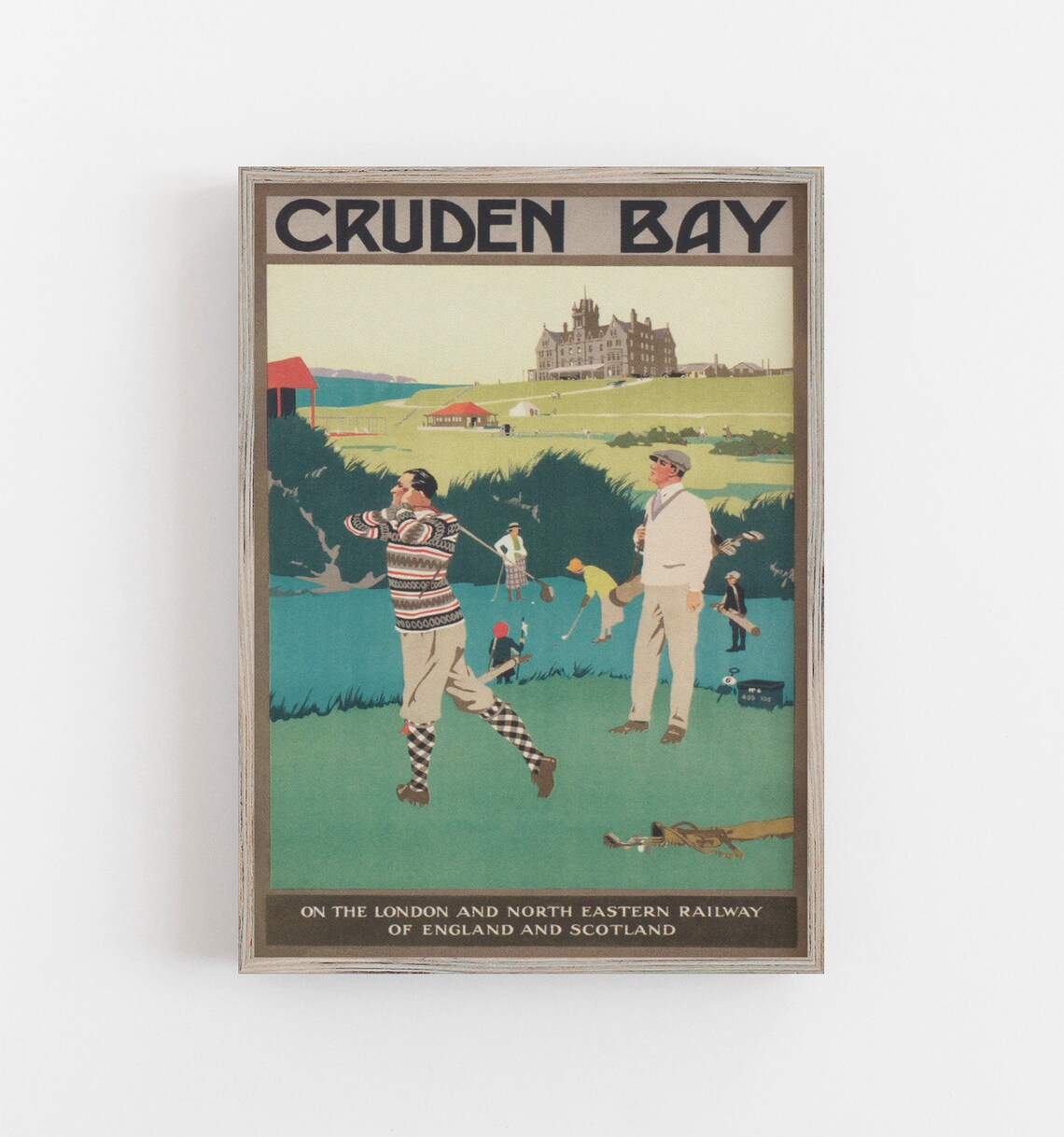 Cruden Bay Scotland Golf Vintage Travel Poster