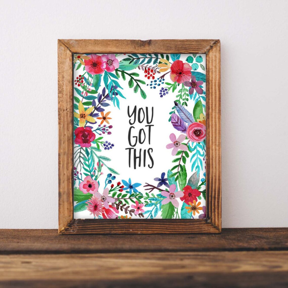 You Got This Quote Typography Art Print, Teen Decor