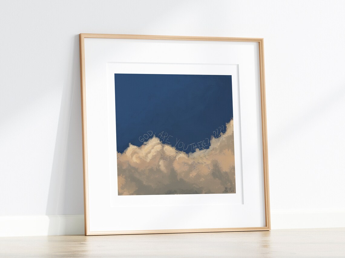 God Are You There - Typographic Art Print - Image 3