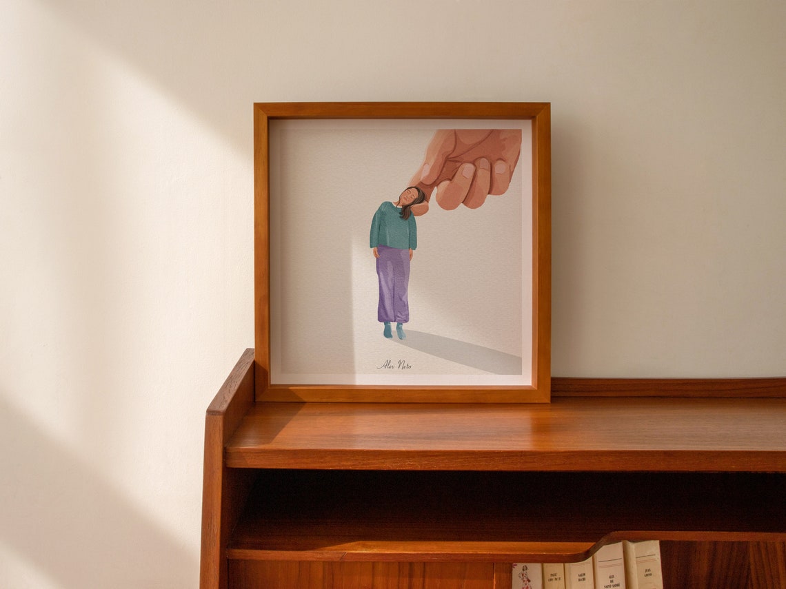 Can I Lean On You Typography Art Print - Image 2