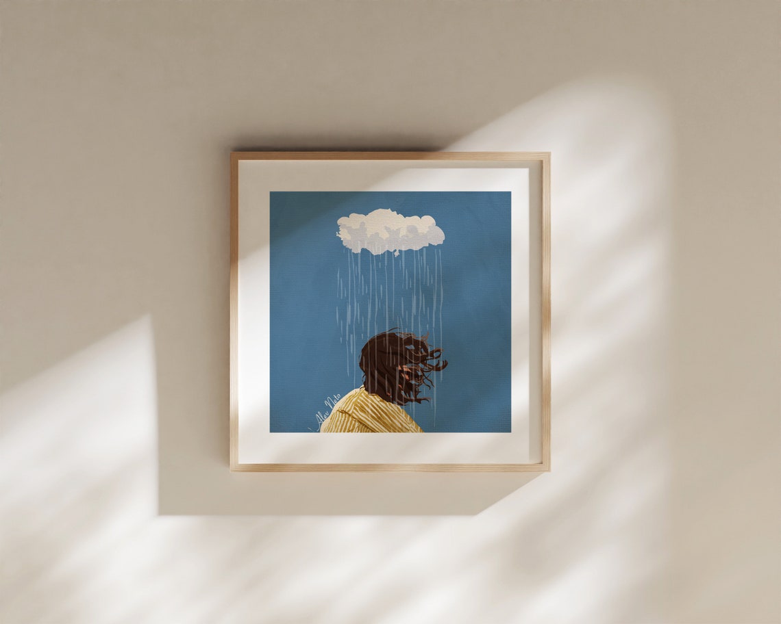 When It Rains - Typography Art Print - Image 2