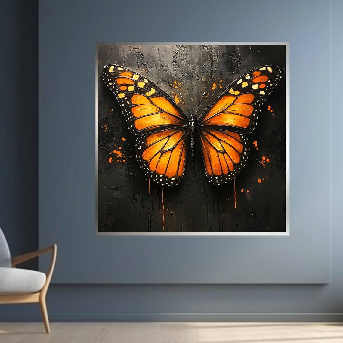 Monarch Butterfly Poster, Butterfly Wall Art Design - Image 4