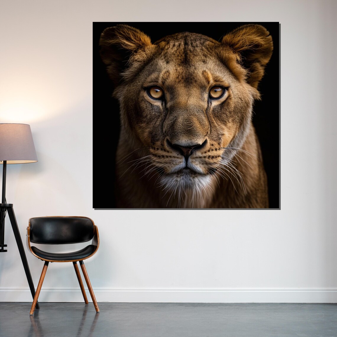 Majestic Lioness Art Print, Wildlife Portrait - Image 2