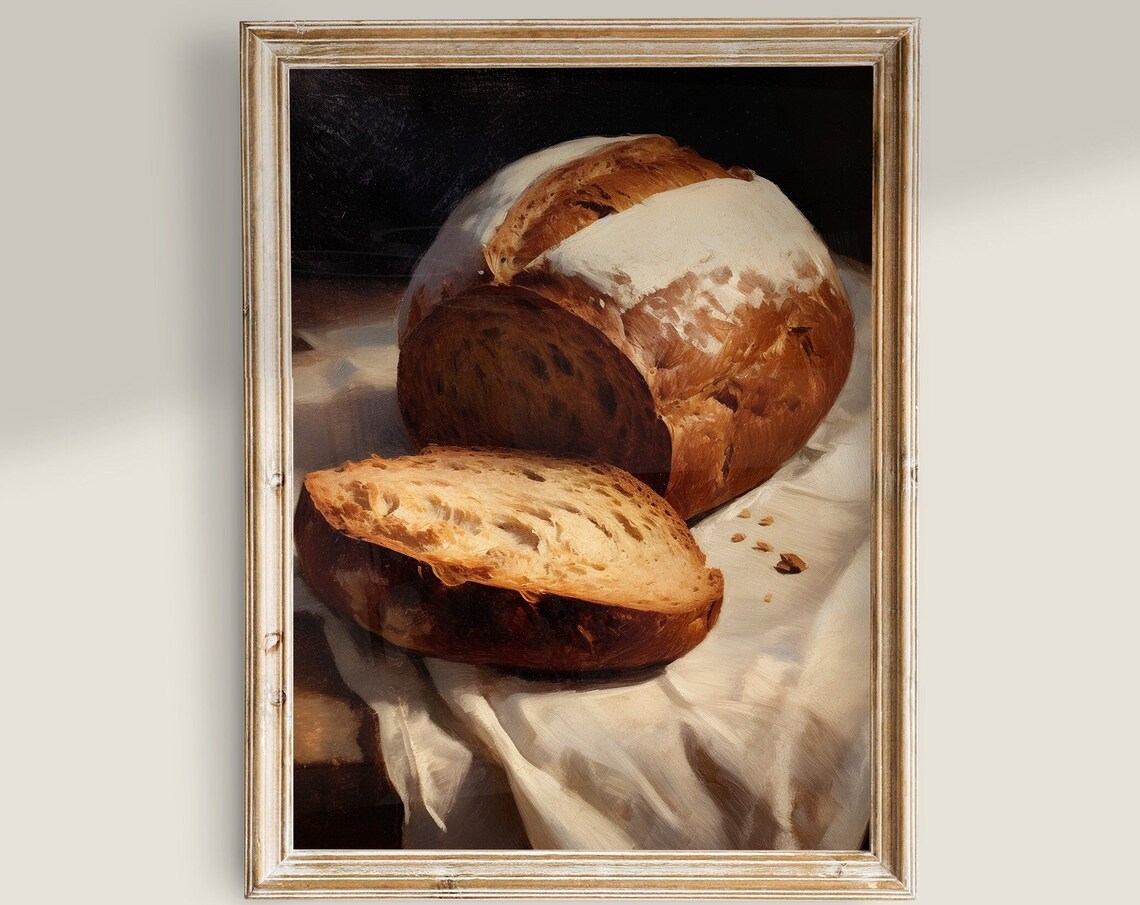 Vintage Kitchen Bread Print, Country Kitchen Art - Image 3