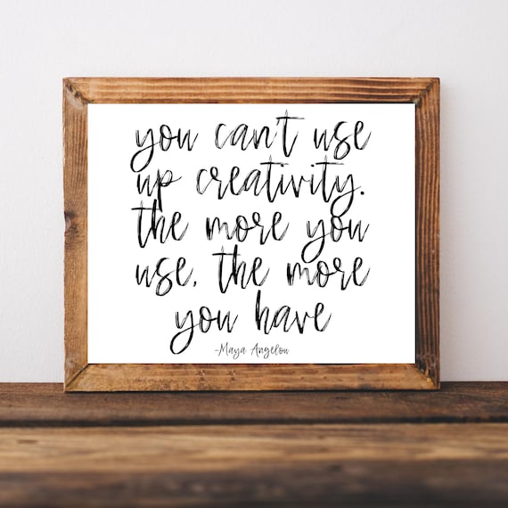 Maya Angelou Quotes Wall Art Black History Month Creativity Office Decor Boss Lady Signs Small Business Sign