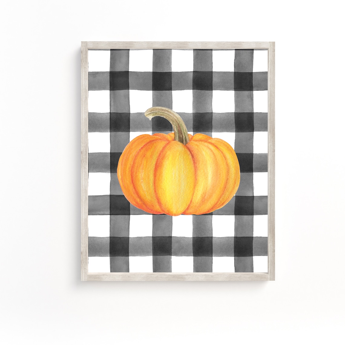 Fall Pumpkin Art Print, Autumn Halloween Decor