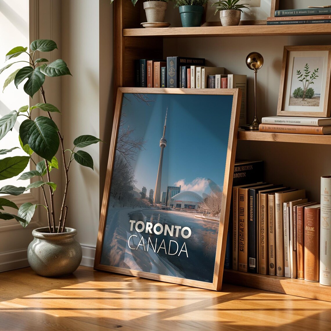 Toronto Cityscape Print Cn Tower Harbourfront