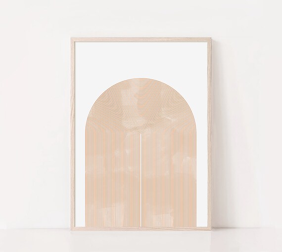 Geometric Arch Print Mid Century Arch Print Modern Abstract Art Abstract Wall Art Minimalist Print Living Room Wall Art Wall Decor