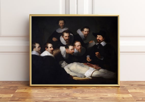 Rembrandt The Anatomy Lesson of Dr Nicolaes Tulp Classic Poster