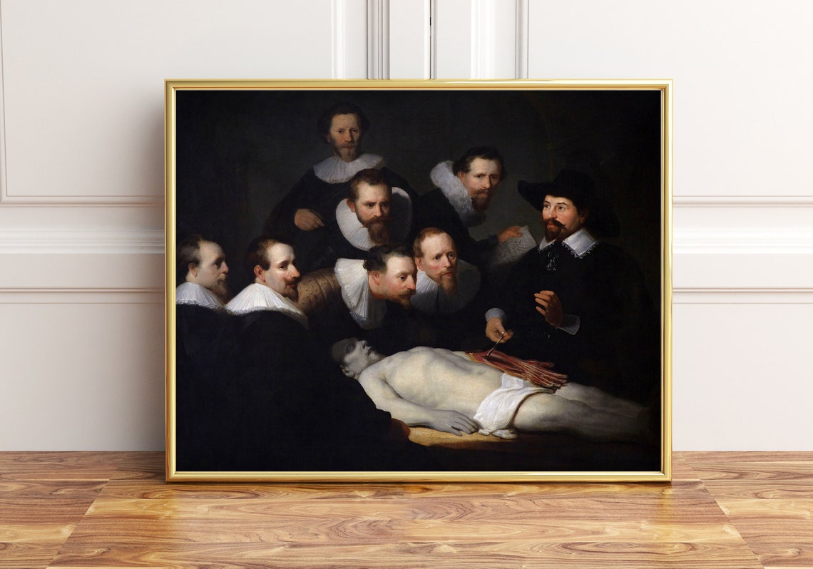 Rembrandt The Anatomy Lesson of Dr Nicolaes Tulp Classic Poster