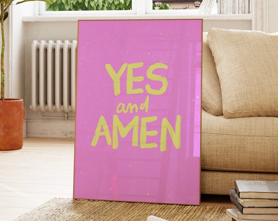 Retro Neon Christian Quote For Christian Girl Room Decor For Apartment Housewarming Gift For Trendy Pink Lover Cute Bible Verse Wall Art