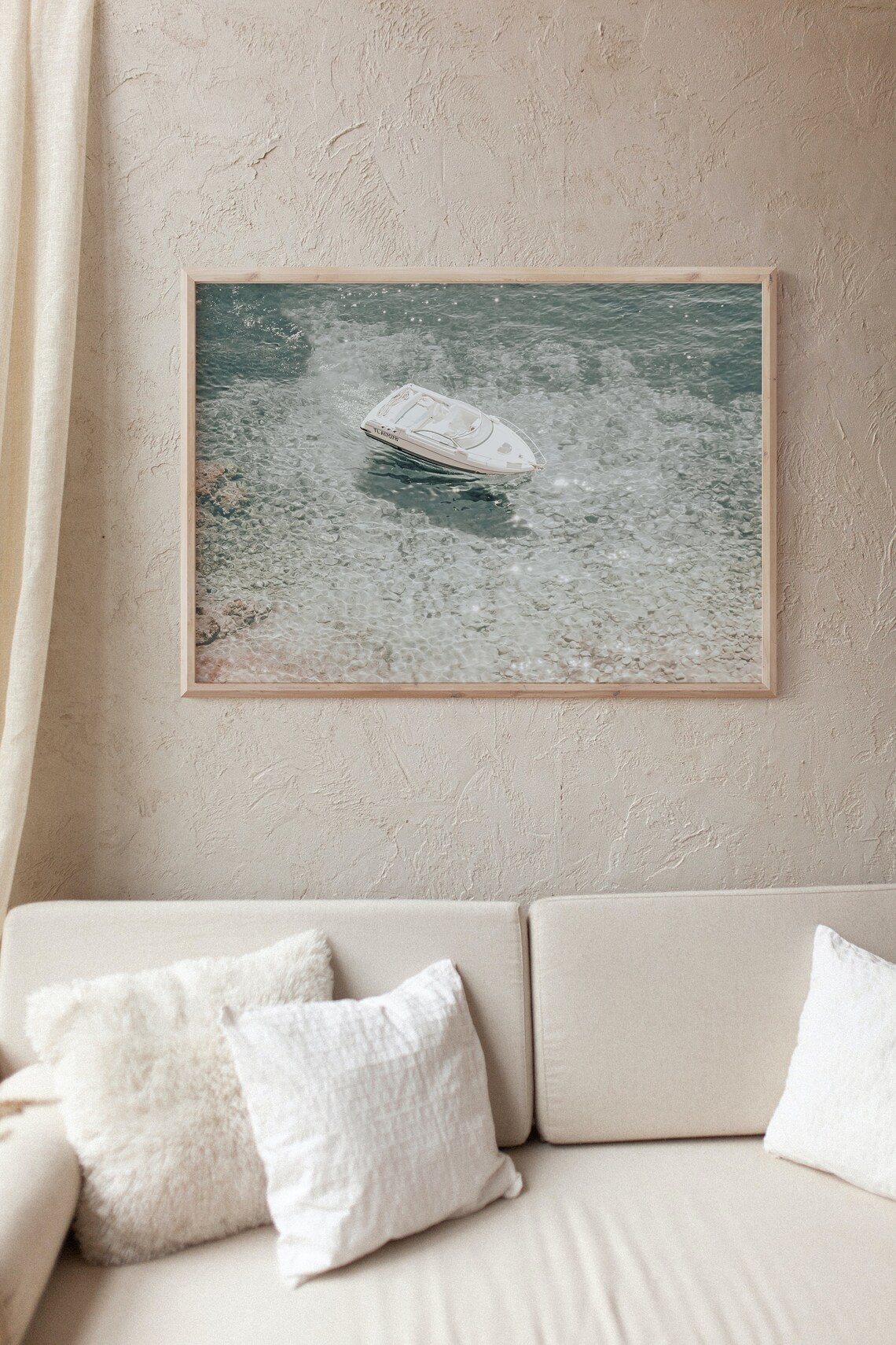 Beach Boat Photography Coastal Decor Art Print - Image 2